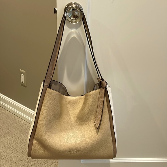 kate spade Handbags - Kate Spade “Knot” Pebble Leather Large Shoulder Bag